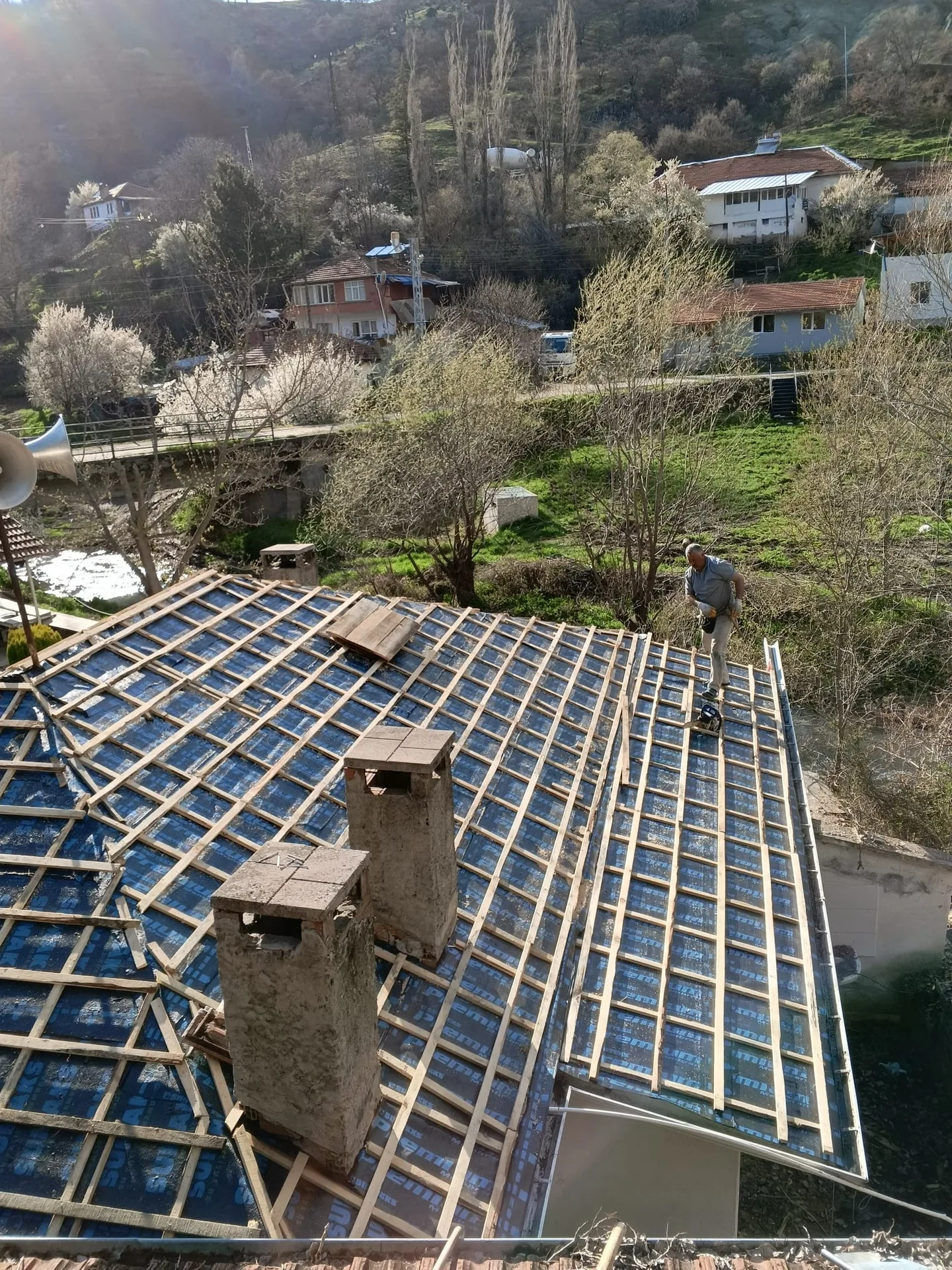 Çatı örtüsü ve çıta hazırlığı